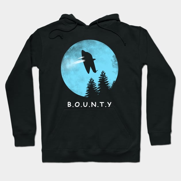 Funny Cool 80's Retro Bounty Hunter Sci-fi Parody Hoodie by BoggsNicolas